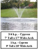 Kasco J series aerating fountains - cypress
