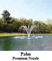 Palm Display - premium nozzle - Aerating Fountain