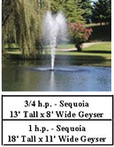 Kasco J series aerating fountains - Sequoia