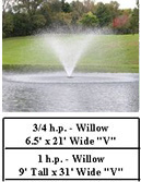 Kasco J series aerating fountains - Willow